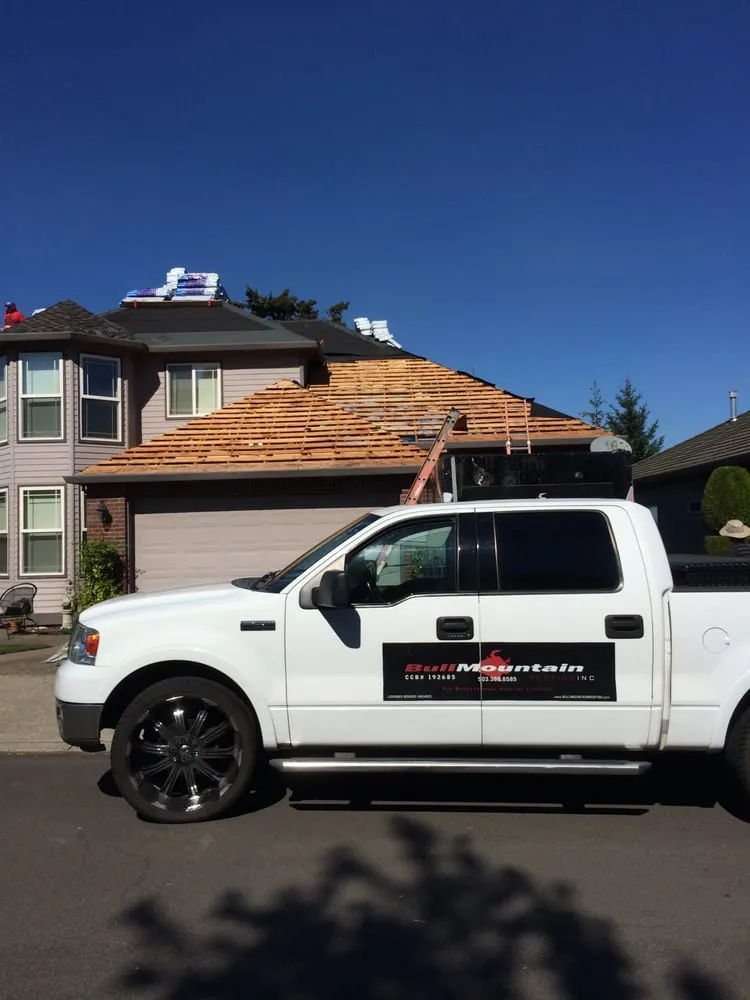 Slide of Bull Mountain Roofing