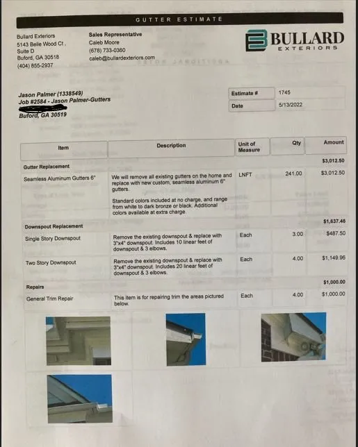 Slide of Bullard Exteriors