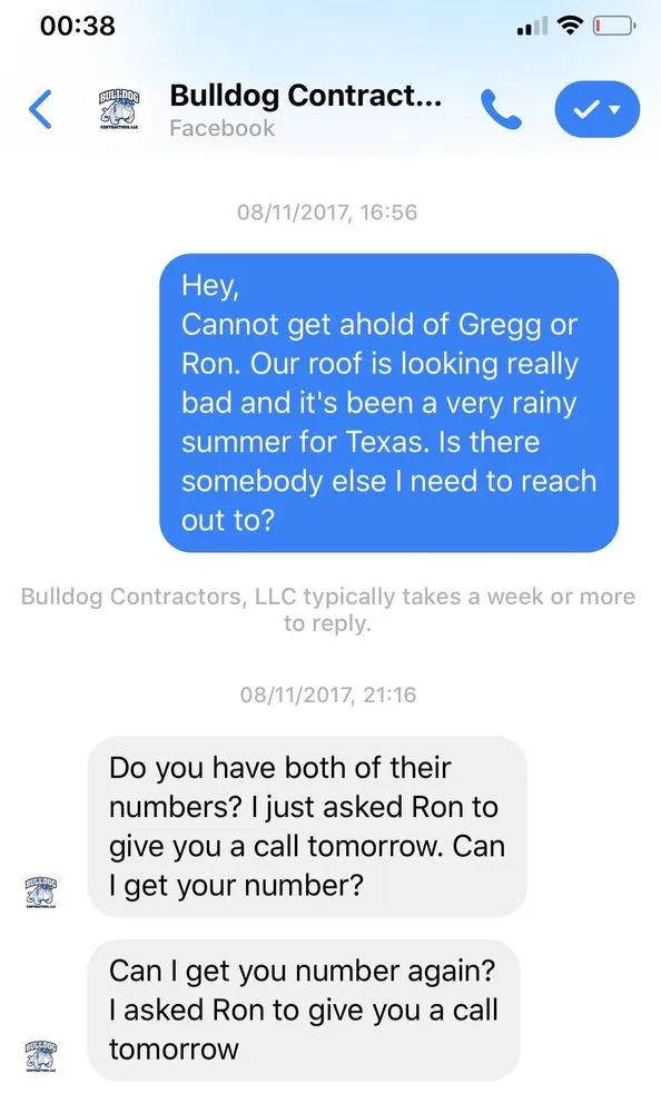 Slide of Bulldog Contractors