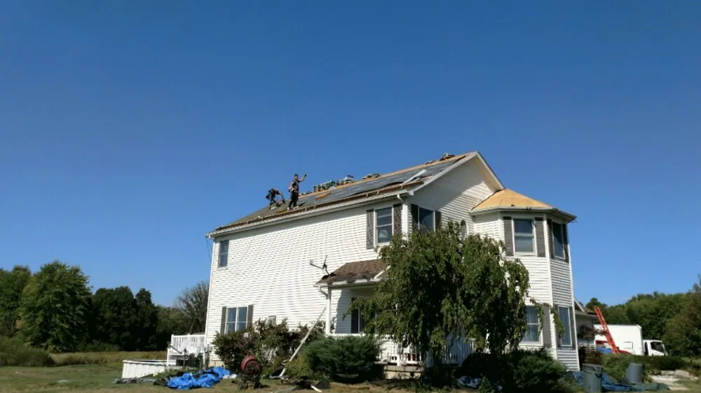 Slide of Burke's Roofing
