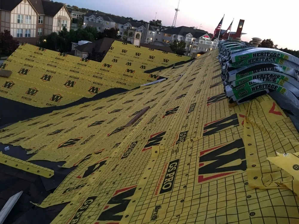 Slide of Burke's Roofing