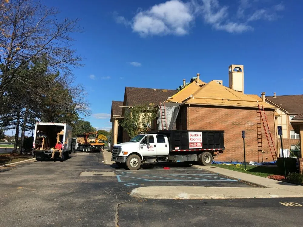 Slide of Burke's Roofing