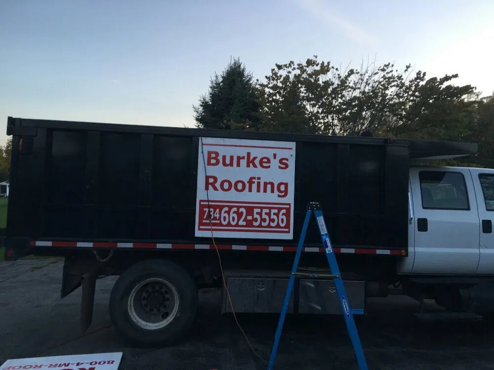 Slide of Burke's Roofing