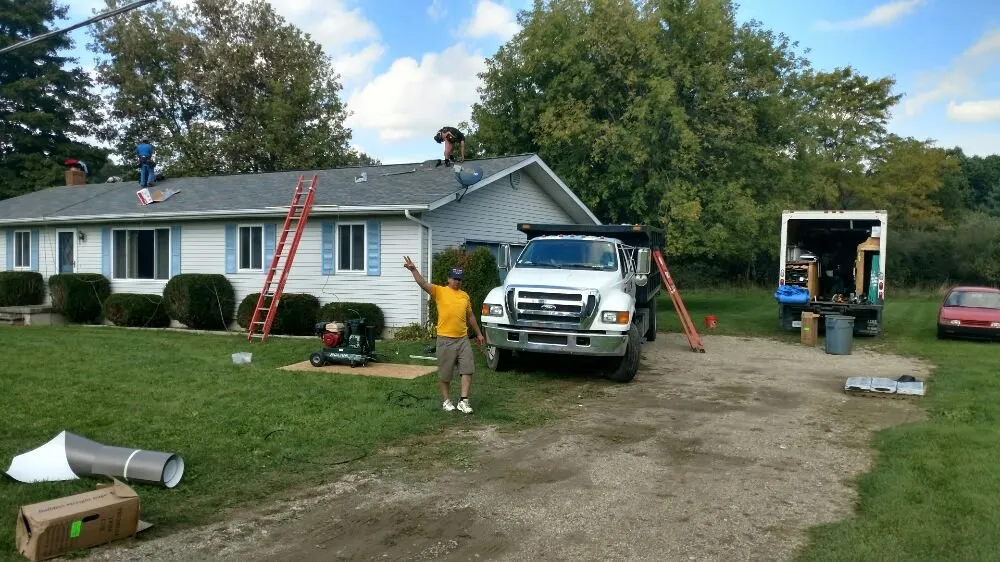 Slide of Burke's Roofing