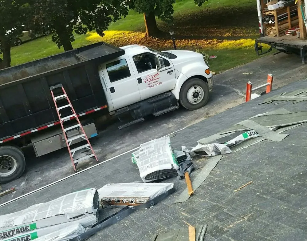 Slide of Burke's Roofing