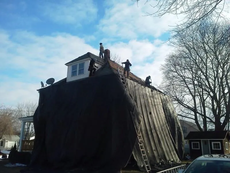 Slide of Burns Roofing