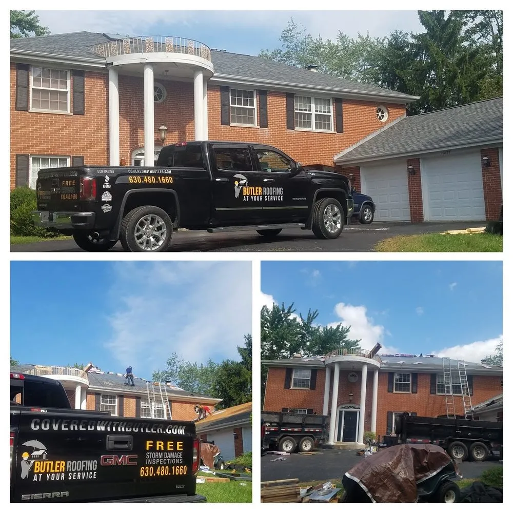 Slide of Butler Roofing