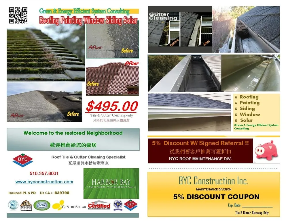 Slide of BYC Roofing & Painting