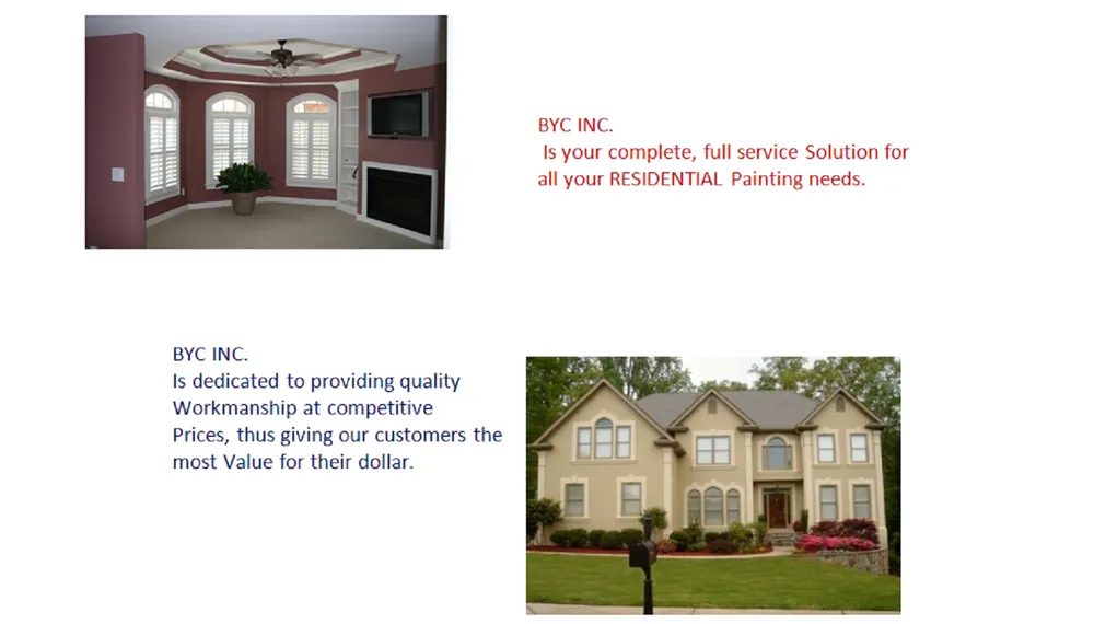 Slide of BYC Roofing & Painting