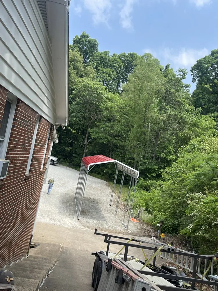 Slide of C and m carports