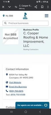 C Cooper Roofing & Home Improvement
