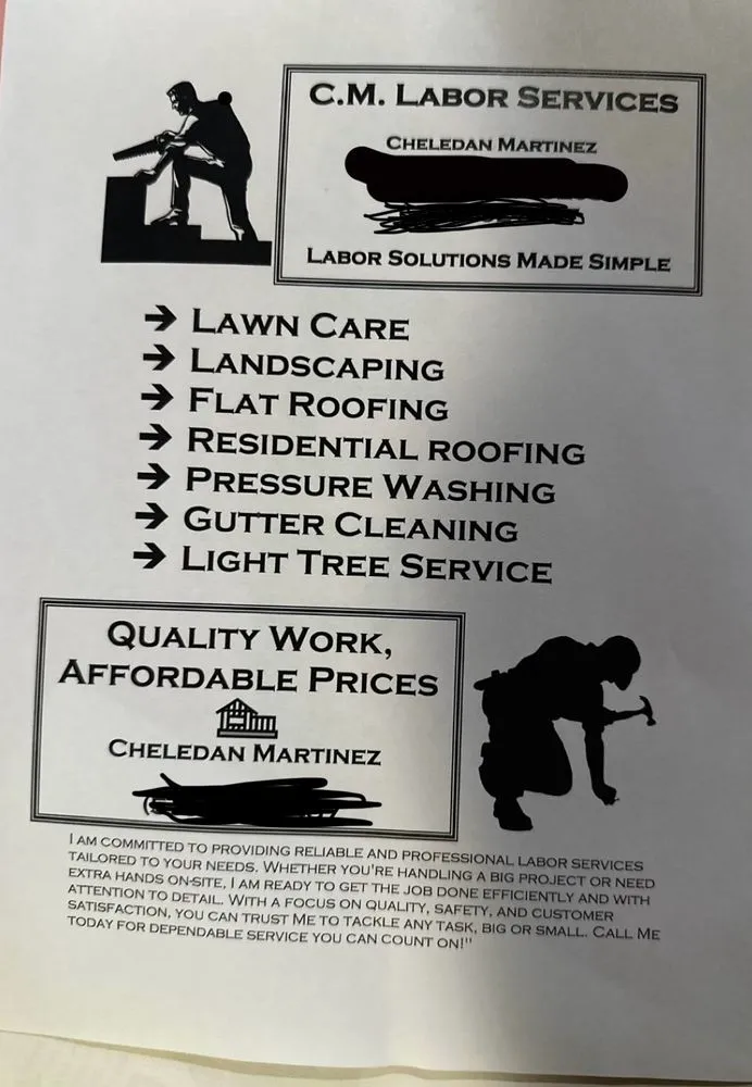 Slide of C M Labor Services