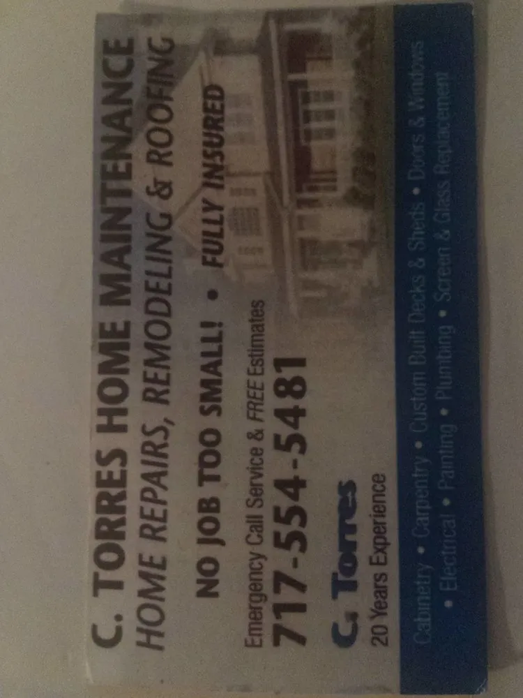 Slide of C Torres Home Maintenance