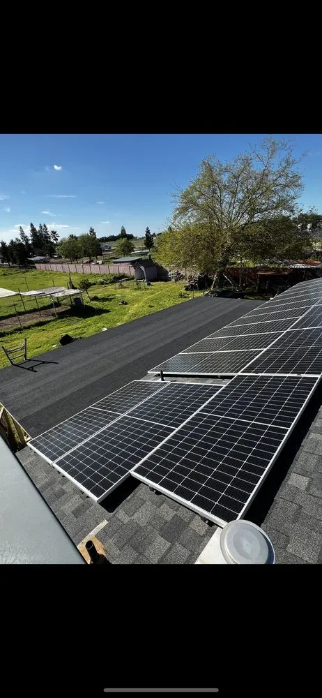 Slide of C V Roofing