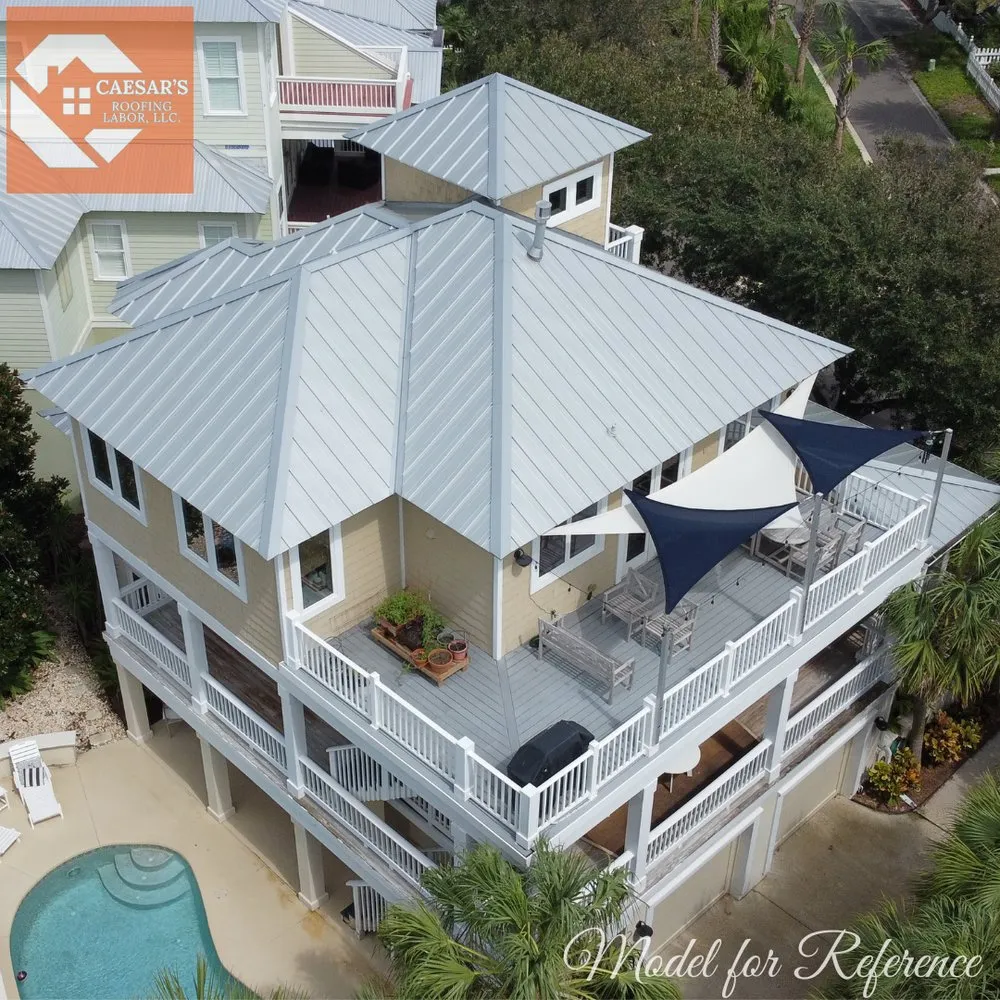 Slide of Caesar's Roofing Labor