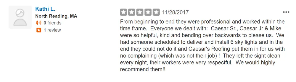 Slide of Caesar's Roofing