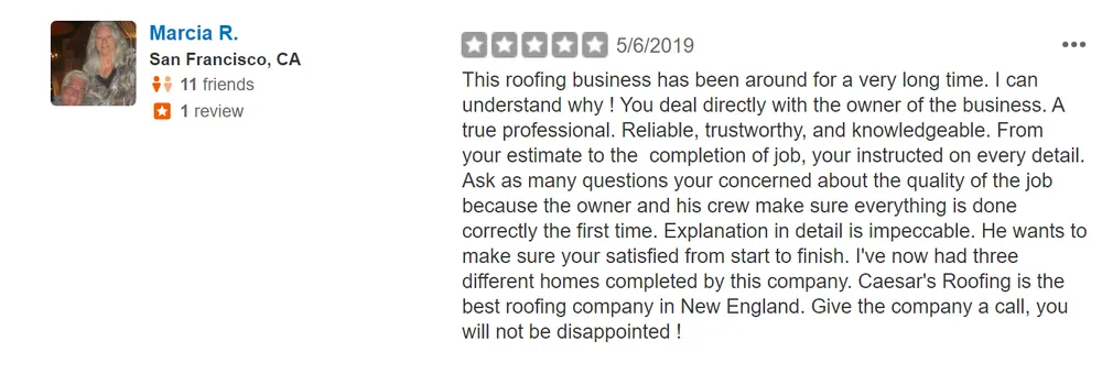 Slide of Caesar's Roofing