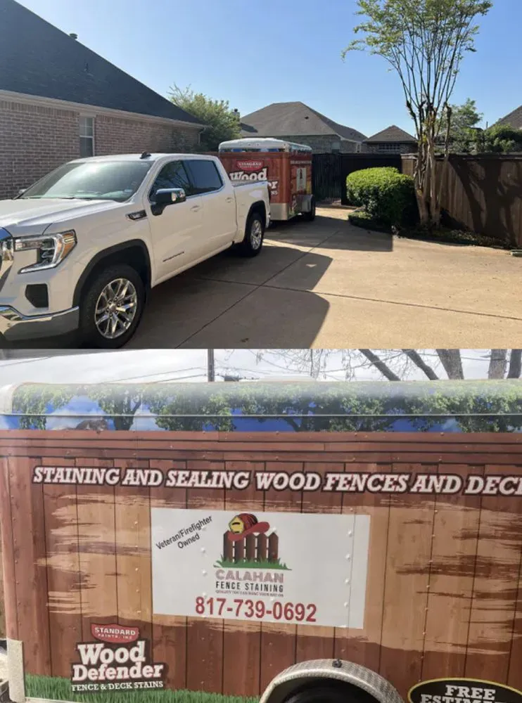 Slide of Calahan Fence Staining