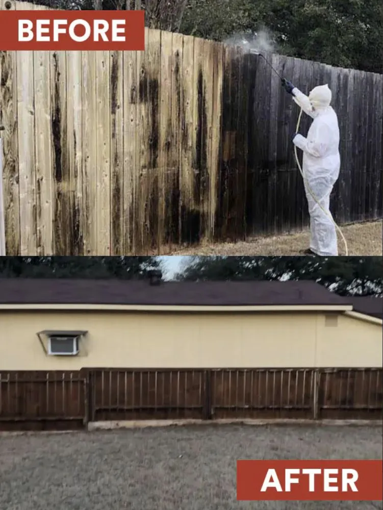 Slide of Calahan Fence Staining