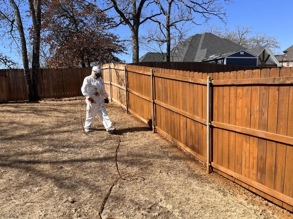 Slide of Calahan Fence Staining