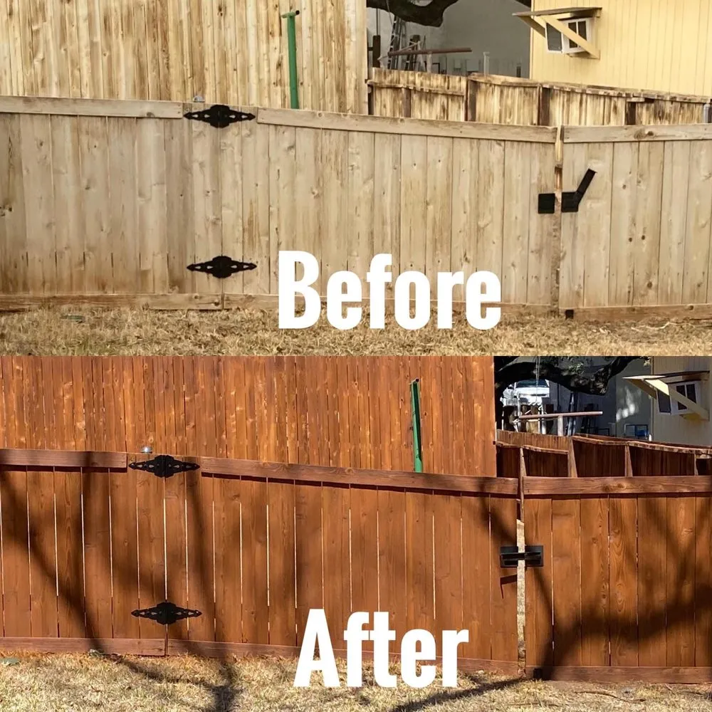 Slide of Calahan Fence Staining