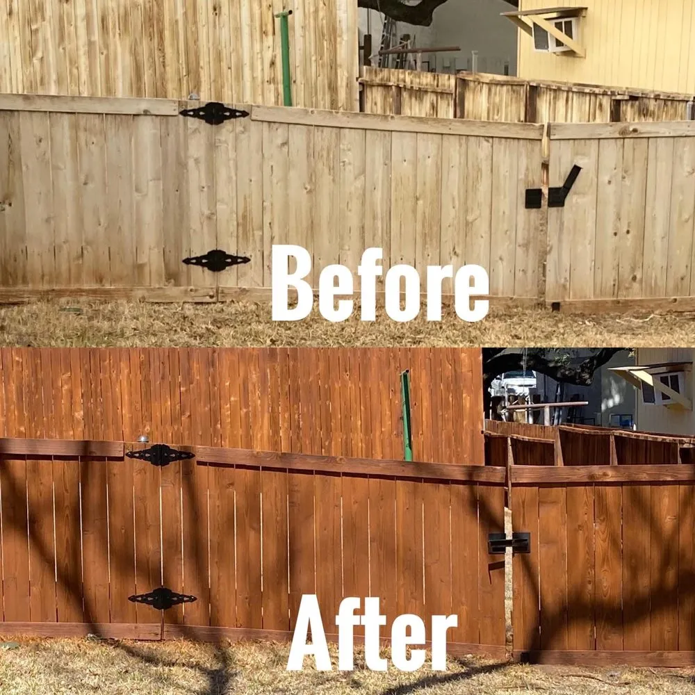 Slide of Calahan Fence Staining