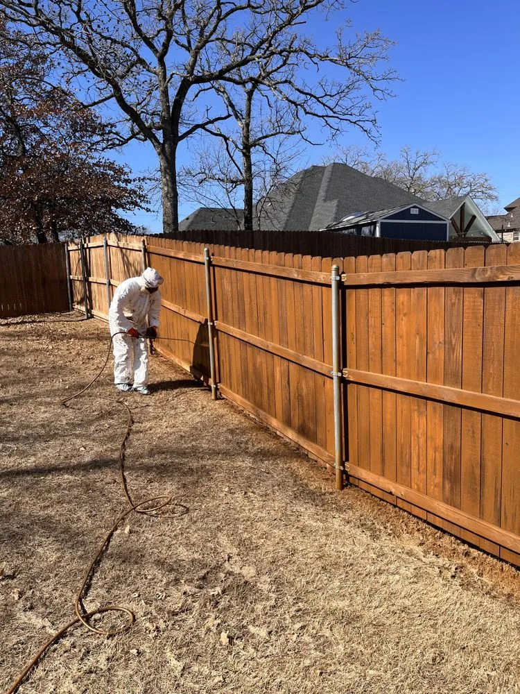 Slide of Calahan Fence Staining