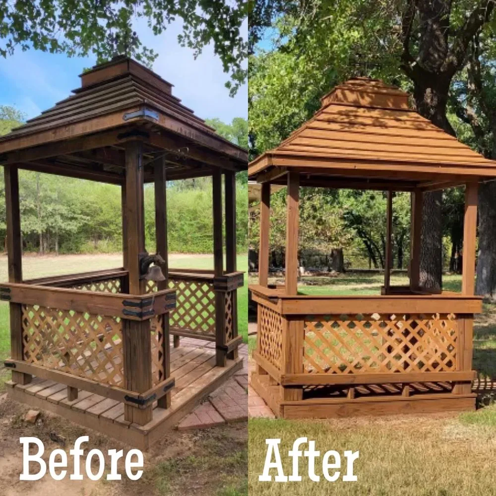 Slide of Calahan Fence Staining