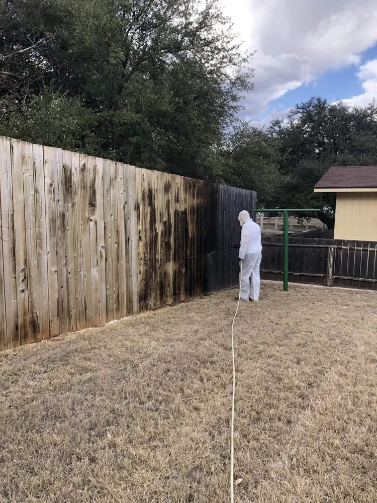 Slide of Calahan Fence Staining
