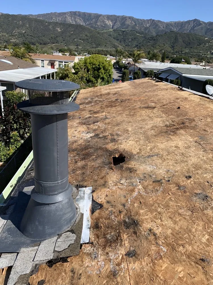 Slide of CalBurrey Roofing Construction