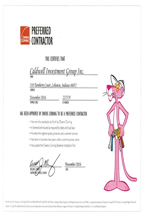 Slide of Caldwell Investment Group