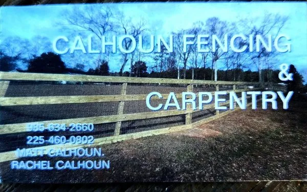 Calhoun Fencing and Carpentry