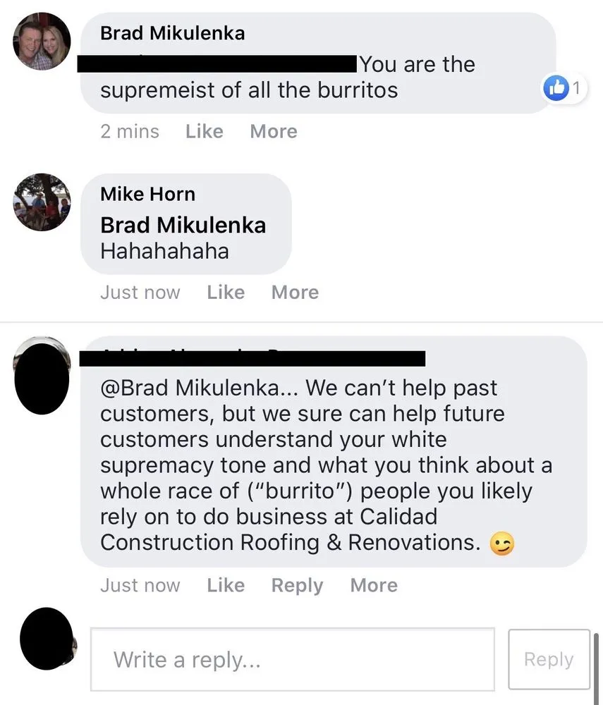 Slide of Calidad Construction and Roofing