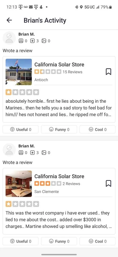 Slide of California Solar Store