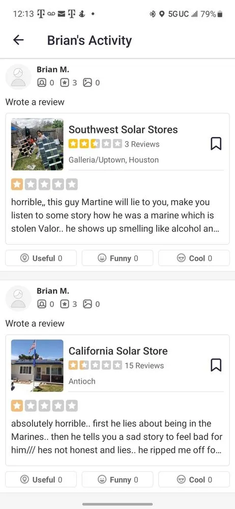 Slide of California Solar Store