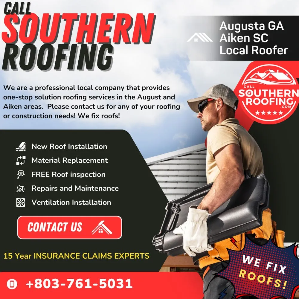 Reliable roof leak repair in Augusta-Richmond County consolidated government (balance), GA - Call Southern Roofing