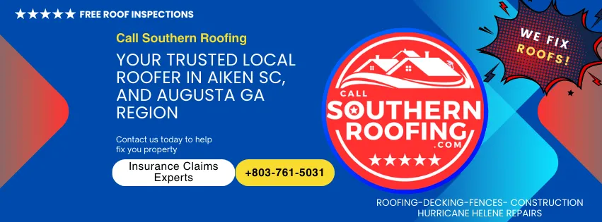 Emergency storm damage roof repair in Augusta-Richmond County consolidated government (balance), GA - Call Southern Roofing