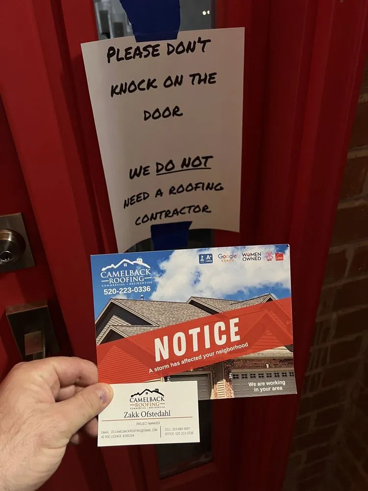 Slide of Camelback Roofing