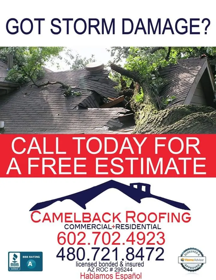 Slide of Camelback Roofing