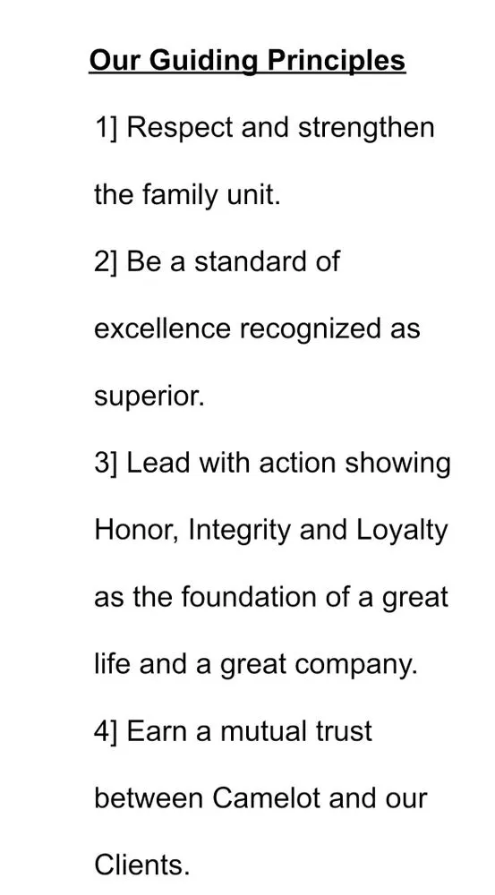 Slide of Camelot Construction