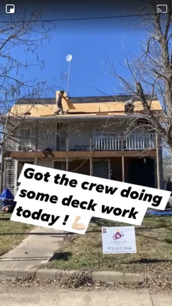 Slide of Capital One Roofing