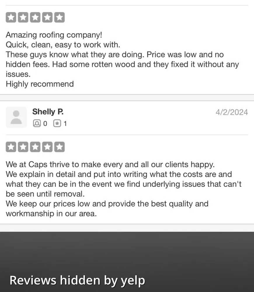 Slide of Caps Roofing