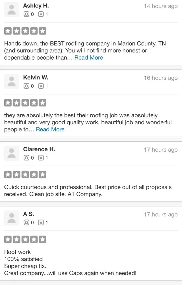 Slide of Caps Roofing