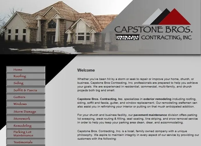 Slide of Capstone Bros. Contracting