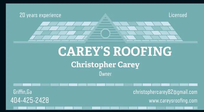 Slide of Carey's Roofing