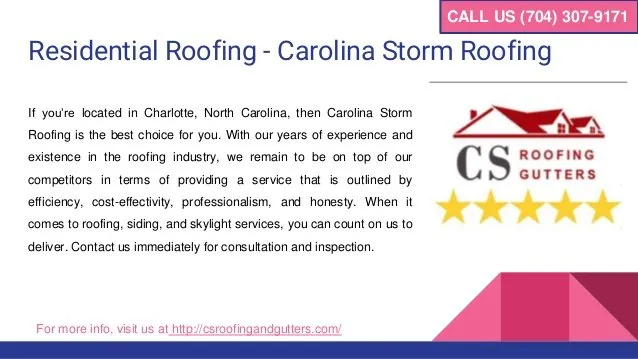 Slide of Carolina Storm Roofing