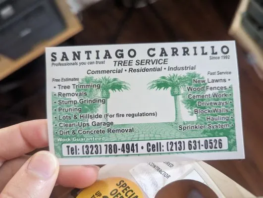 Carrillo's Tree Service Logo