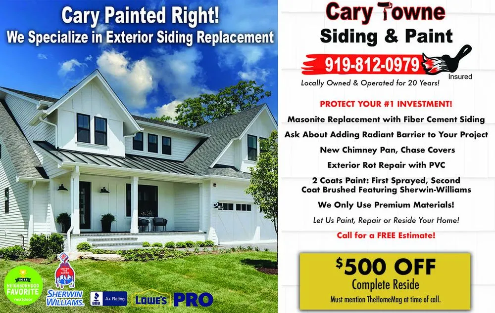 Slide of Cary Towne Siding & Paint