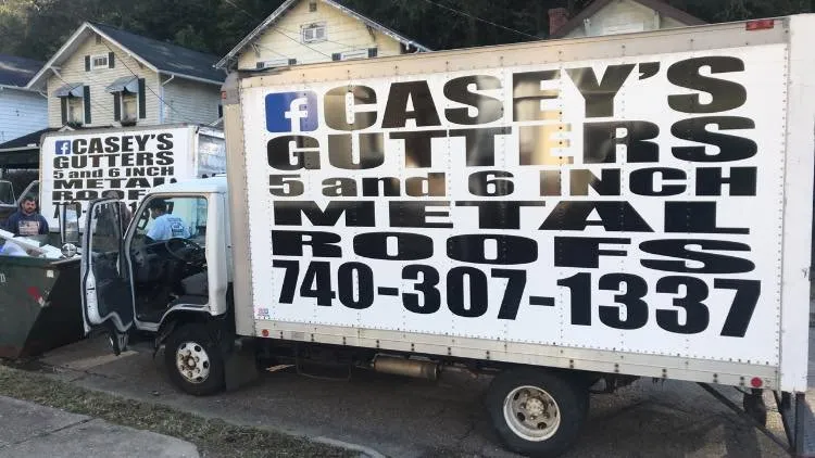 Slide of Casey’s Continuous Gutters and Metal Roofs