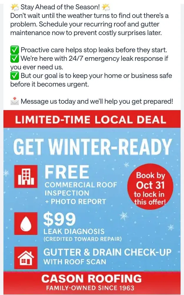 Slide of Cason Roofing